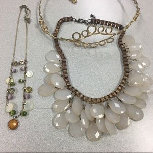 Pink and Gold Jewelry Set (3 piece)